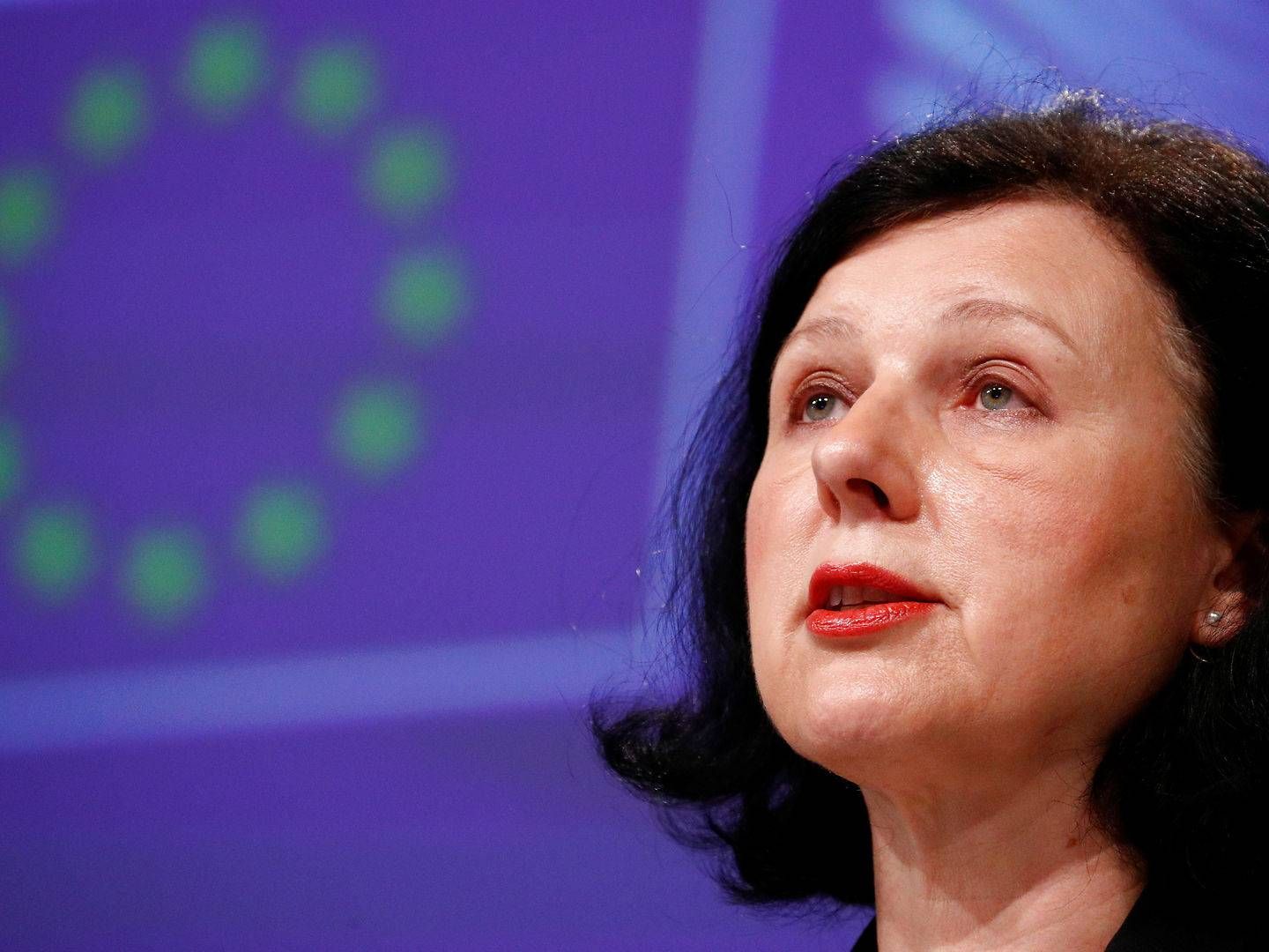 Næstformand i EU-Kommissionen Vera Jourova | Foto: Francois Lenoir/Reuters/Ritzau Scanpix