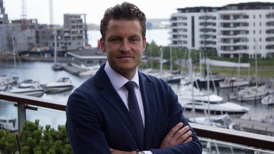 33-årige Sune Linné Fladberg er ny topchef hos mæglerhuset Lightship Chartering. Her står han i spidsen for lidt over 100 ansatte fordelt på otte kontorer verden over. | Foto: ShippingWatch/Søren Pico