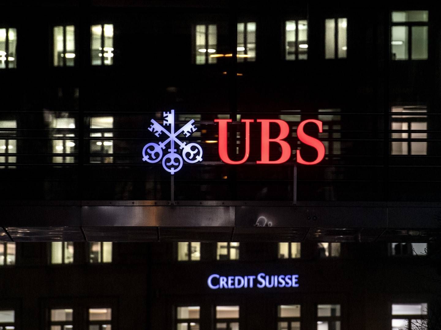 Logo der Bank UBS am Hauptsitz in Zürich. | Foto: picture alliance/ KEYSTONE