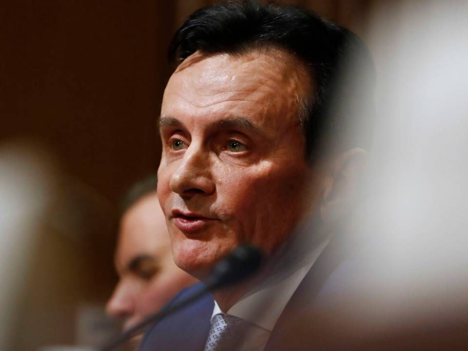 Astrazeneca og topchef Pascal Soriot har forpligtet sig til at levere 300 mio. doser coronavaccine til EU-landene. | Foto: Jacquelyn Martin/AP/Ritzau Scanpix