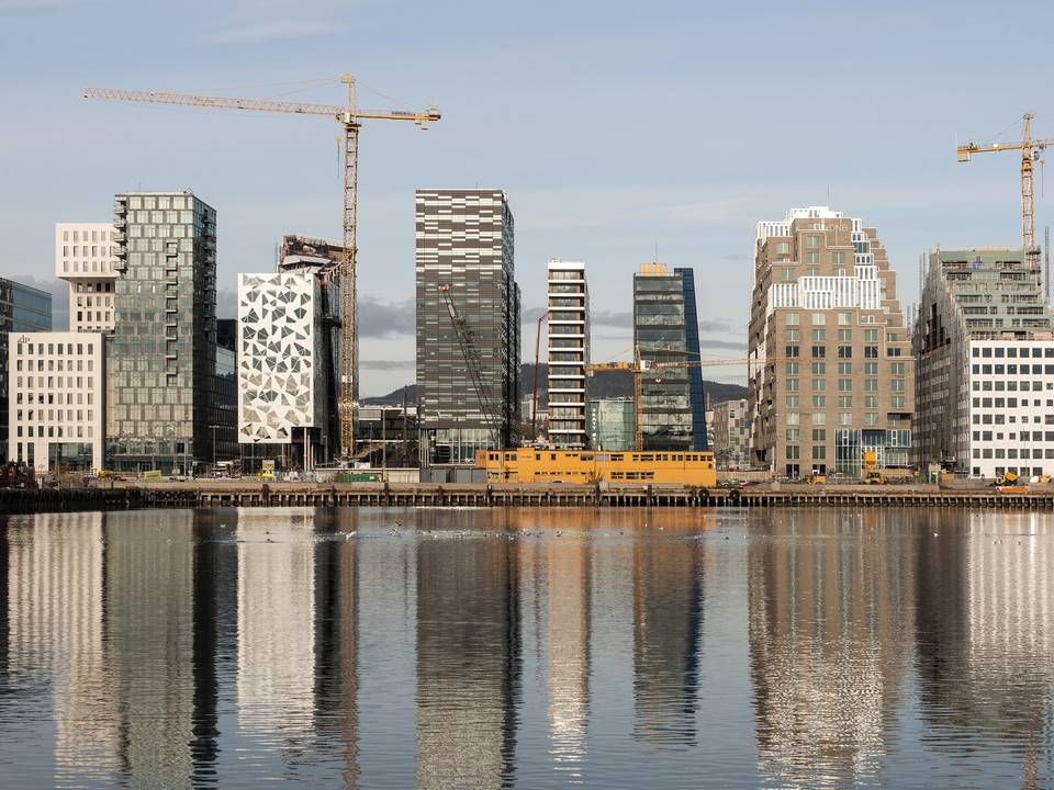 Finansdistriktet Barcode i Oslo. Det norske markedet for fondsforvaltning ble 10,3 milliarder mindre i mars. | Foto: Johan Stub