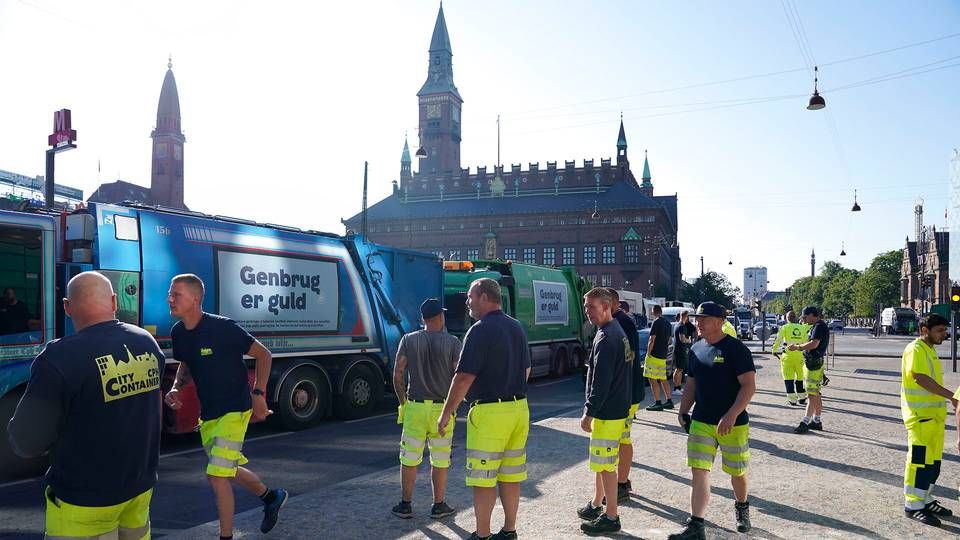 Renovationsgruppen København blokerede onsdag morgen H. C. Andersens Boulevard midt i morgenmyldretiden. | Foto: Nils Christian Vilmann