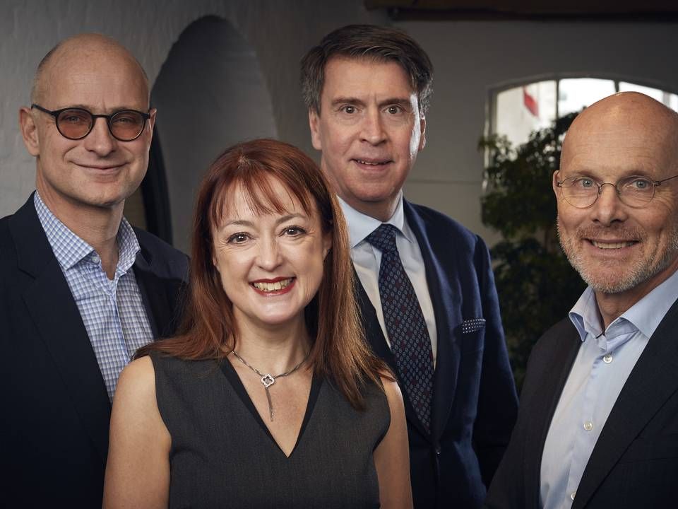 Stifterne af Eir Ventures: Fra venstre: Stephan Christgau, Amanda Hayward, Andreas Rutger Segerros og Magnus Persson. | Foto: trmedia.dk