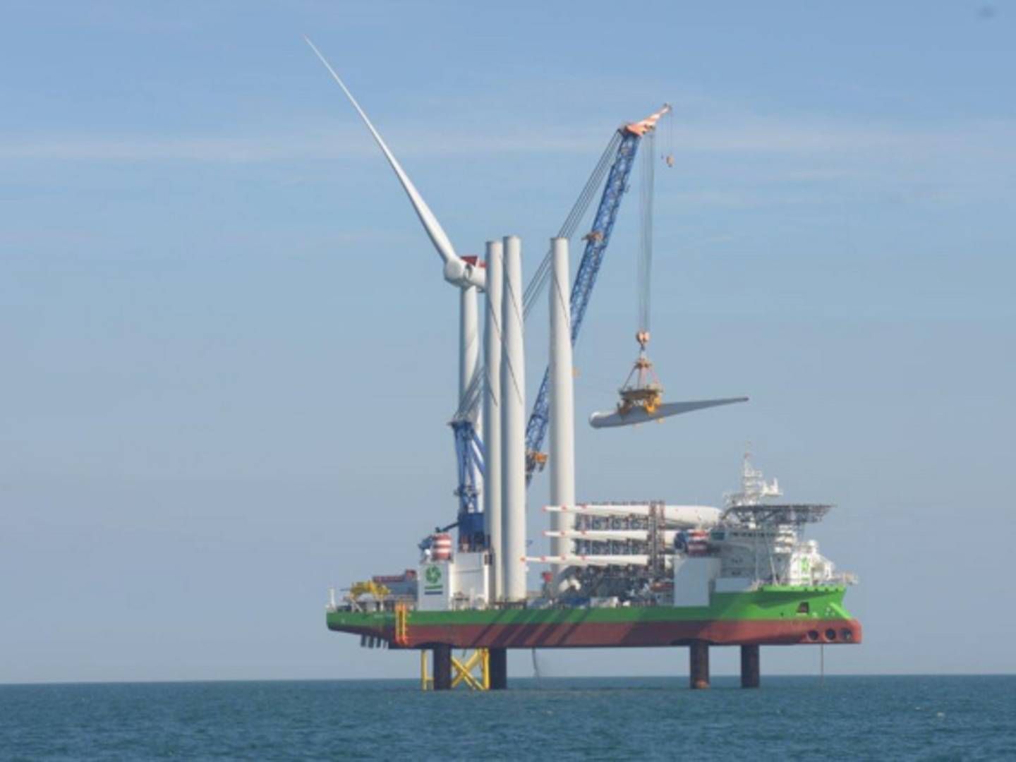 It'll be a while before this becomes a common sight in Sweden. Photo shows construction of Iberdrola's East Anglia wind farm. | Photo: Iberdrola