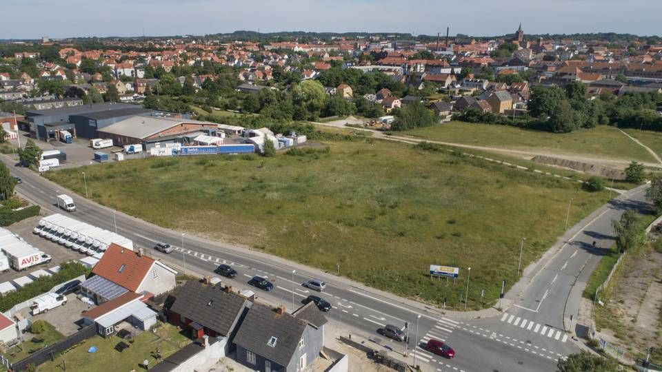 PFA købte den 27.000 kvm grund i Slagelse Bypark i sommer for 230 mio. kr. | Foto: PR / EDC Erhverv Poul Erik Bech