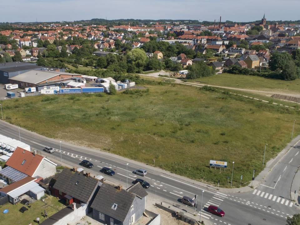 PFA købte den 27.000 kvm grund i Slagelse Bypark i sommer for 230 mio. kr. | Foto: PR / EDC Erhverv Poul Erik Bech