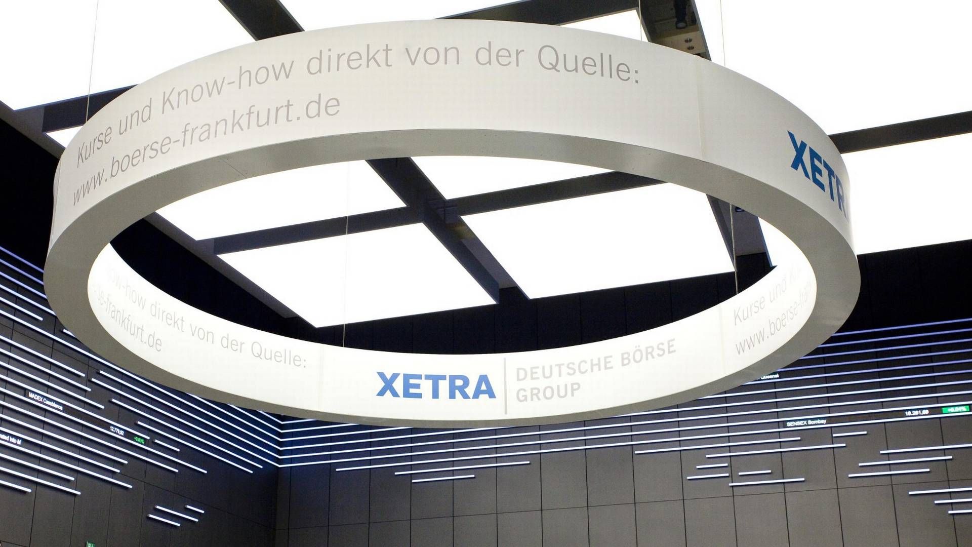 Xetra-Schriftzug in der Frankfurter Börse. | Foto: picture alliance/imageBROKER