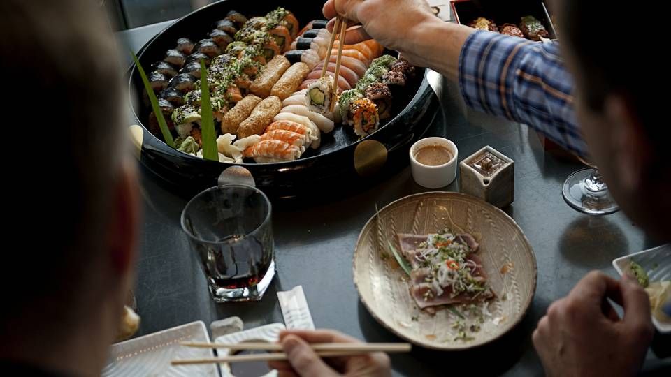 Sushikæden Sticks'n'Sushi har sat sin ekspansion i udlandet på pause. Selskabet får en hjælpende hånd fra både ejerkredsen og regeringens hjælpepakker for at klare sig igennem krisen. | Foto: Martin Slottemo Lyngstad