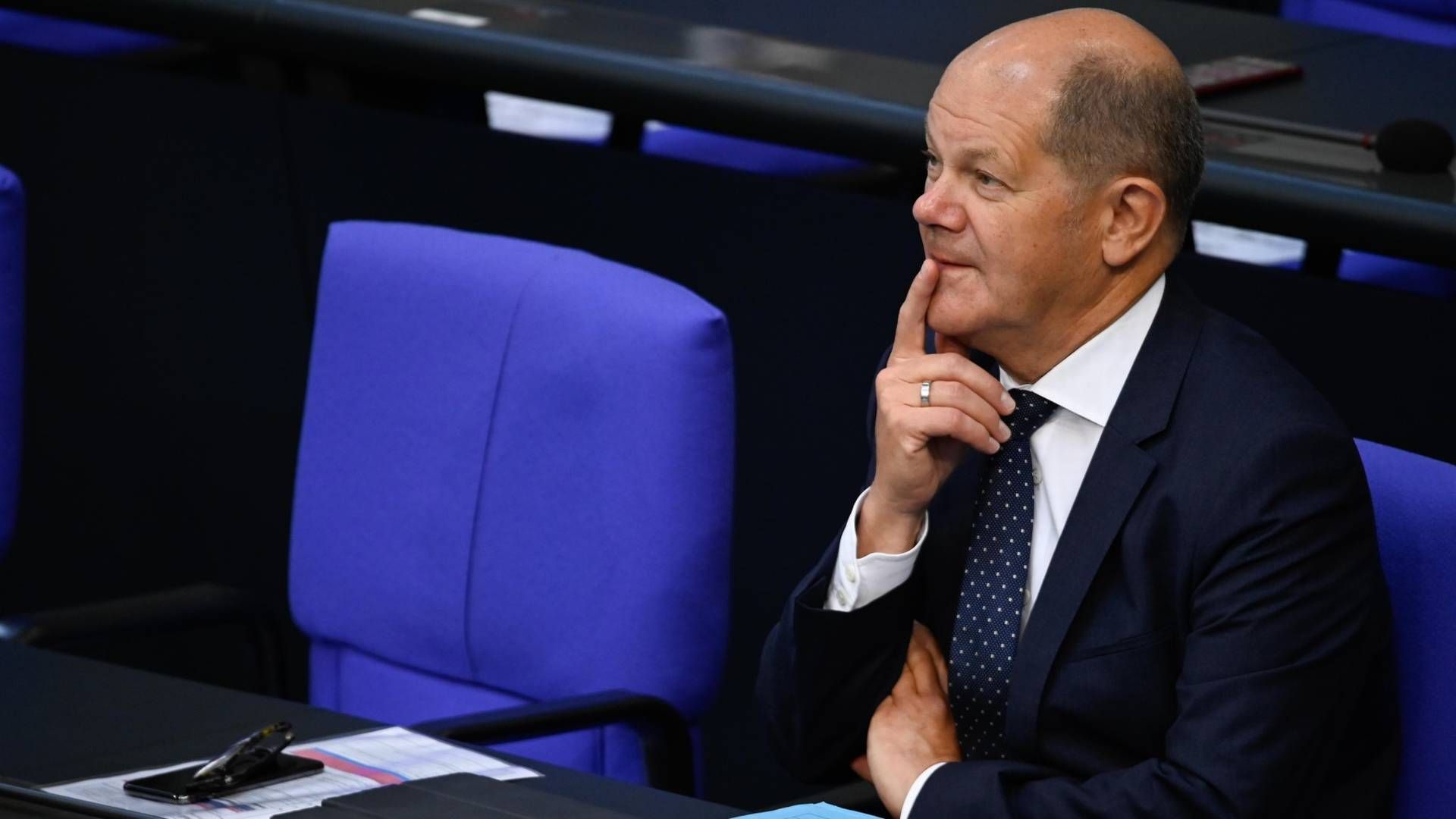 Bundesfinanzminister Olaf Scholz (SPD) vergangene Woche im Bundestag. | Foto: picture alliance/Flashpic