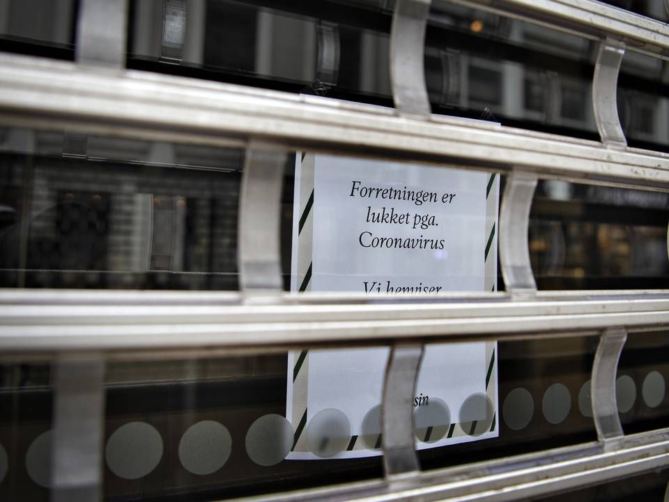 Coronanedlukningen presser store dele af erhvervslivet. | Foto: Brian Karmark/ERH