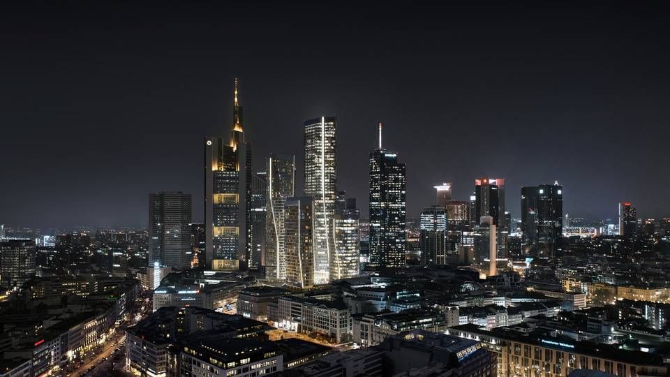 Die vier neuen Hochhäuser sollen ab 2024 die Skyline Frankfurts schmücken | Foto: Gross & Partner