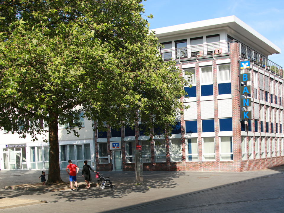 Die Hauptstelle der Volksbank Bremen-Nord am Sedanplatz. | Foto: Volksbank Bremen-Nord eG