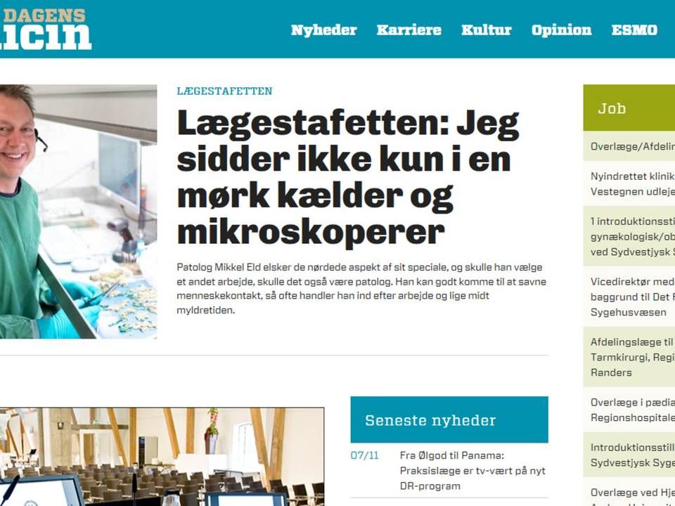 Foto: Screenshot af forside