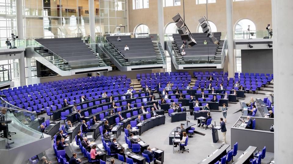 Der Plenarsaal des Deutschen Bundestages ist bei der 170. Sitzung während einer aktuellen Stunde zum «Fall Wirecard» | Foto: picture alliance/Christoph Soeder/dpa