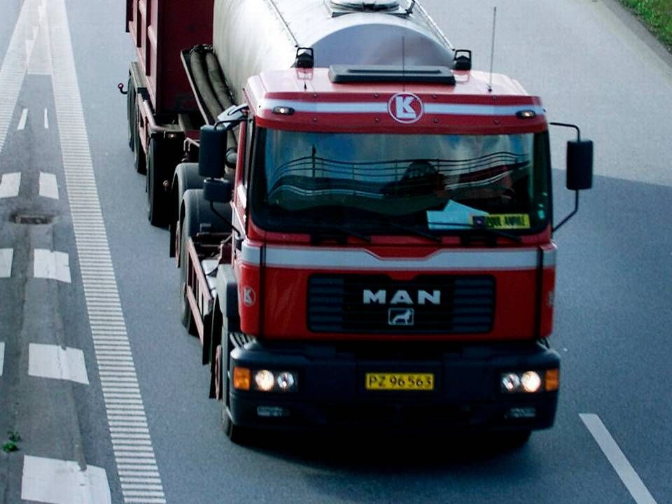 Mere end 99 procent af de 42.000 lastbiler i Danmark kører i dag på dieselolie. | Foto: Bonnerup Claus/Ritzau Scanpix