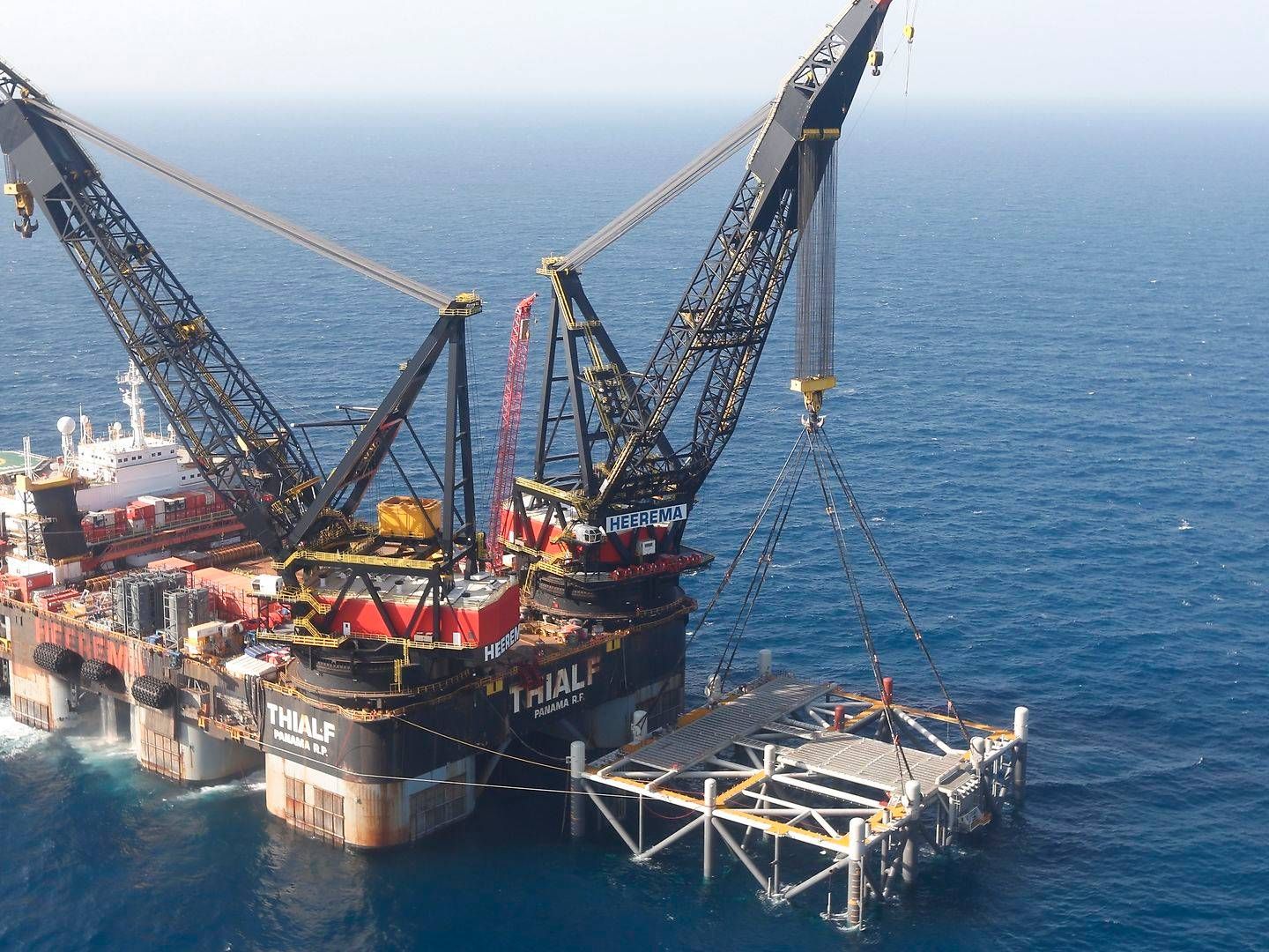 Leviathan natural gas field in the Mediterranean Sea. | Photo: Marc Israel Sellem/AP/Ritzau Scanpix