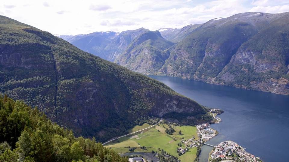 tsikt fra over Aurland og Aurlandsfjorden fra Stegastein utsiktspunkt i Sogn og Fjordane | Foto: Marianne Løvland/NTB