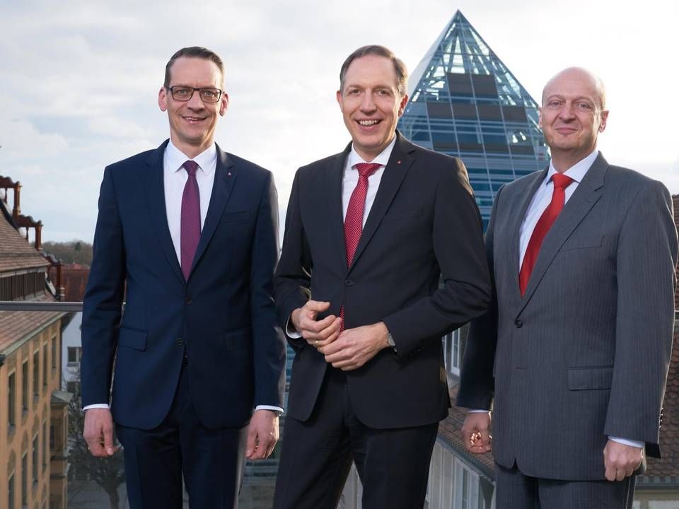 Das Vorstandsteam der Sparkasse Ulm: (v.li.) Ulrich Heisele, Stefan Bill (Vorsitzender) und Wolfgang Hach (stv. Vorsitzender). | Foto: Sparkasse Ulm