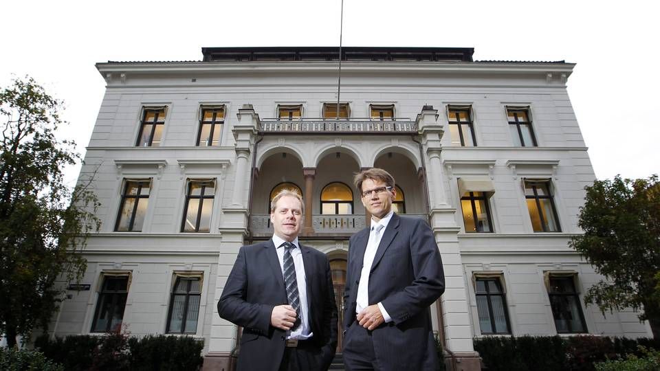 Øystein Bø (t.v.) og Stein Erik Haavi i Formuesforvaltning. | Foto: Håkon Mosvold Larsen / Scanpix