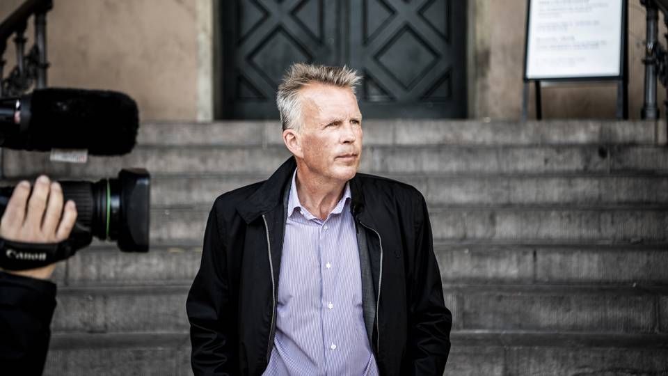 Nyhedsdirektør Mikkel Hertz ved Københavns Byret i forbindelse med lækket af dokumentaren "Plejehjem bag facaden" til Ekstra Bladet | Foto: Anthon Unger