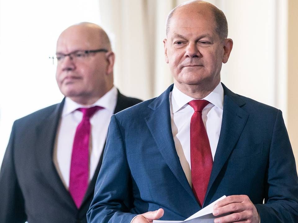 Finanzminister Olaf Scholz (SPD) und Wirtschaftsminister Peter Altmaier (CDU) | Foto: picture alliance/Michael Kappeler/dpa