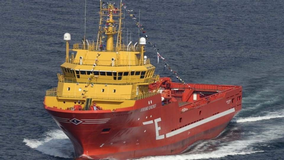 Den norske energikæmpe Equinor indledte tidligere på året et samarbejde med rederiet Eidesvik Offshore om at gøre skibet Viking Energy istand til at sejle lange distancer på ammoniak fra 2024. | Foto: Viking Energy & Equinor
