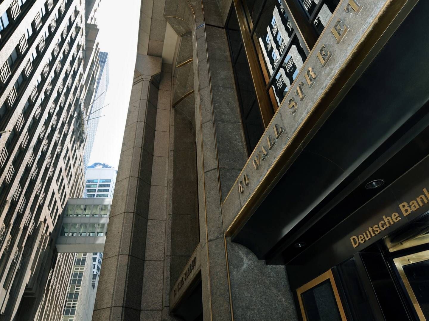 Die Deutsche Bank an der Wall Street in New York | Foto: picture alliance / Pressefoto Ulmer