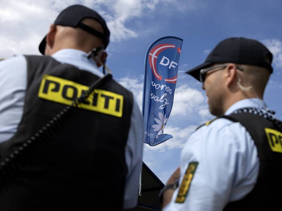 Bornholms Politi holder her øje med Folkemødet. | Foto: Finn Frandsen