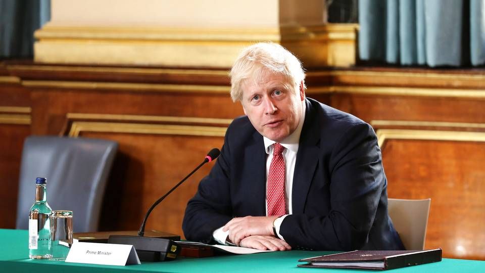 Stobritanniens konservative regering med premierminister Boris Johnson i spidsen barsler med krav til politisk annoncering | Foto: Simon Dawson/Reuters/Ritzau Scanpix
