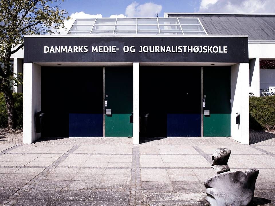 Danmarks Medie- og Journalisthøjskole blev tidligere i år flyttet fra Oluf Palmes Allé i Aarhus til Helsingforsgade. | Foto: Thomas Emil Sørensen/Jyllands-Posten/Ritzau Scanpix