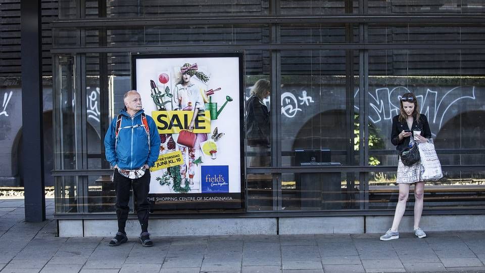 Der blev indkøbt færre reklamekampagner i det offentlige rum i første halvår, hvor nedlukningen af landet stte spor | Foto: Niels Hougaard/Ritzau Scanpix