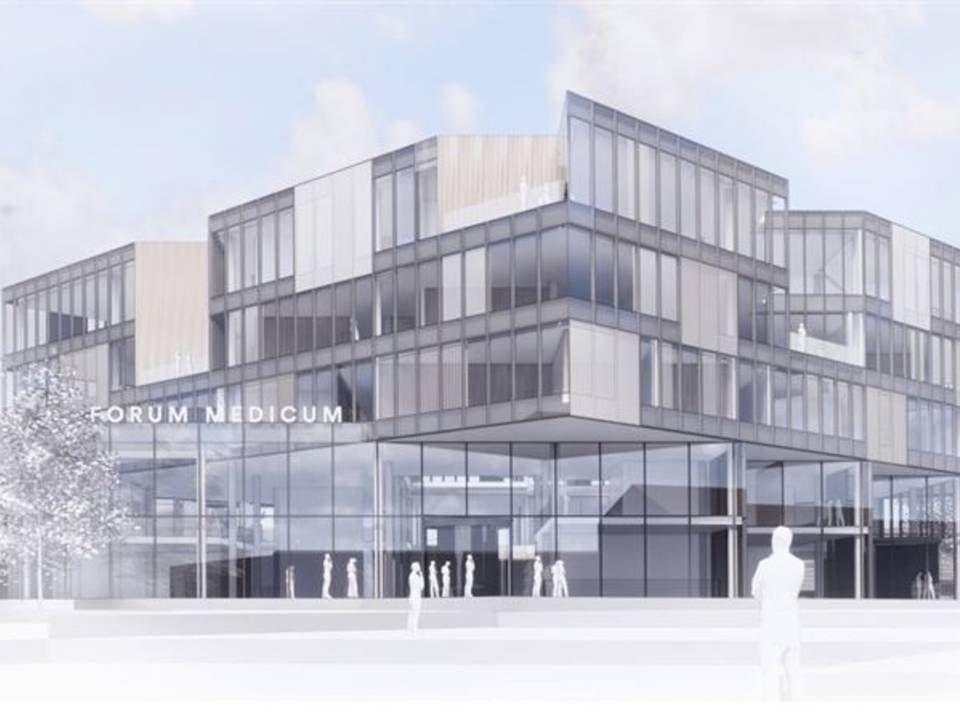 Forum Medicum er navnet på en ny universitetsbygning i Lund, som Henning Larsen Architects tegner. | Foto: Skanska / PR
