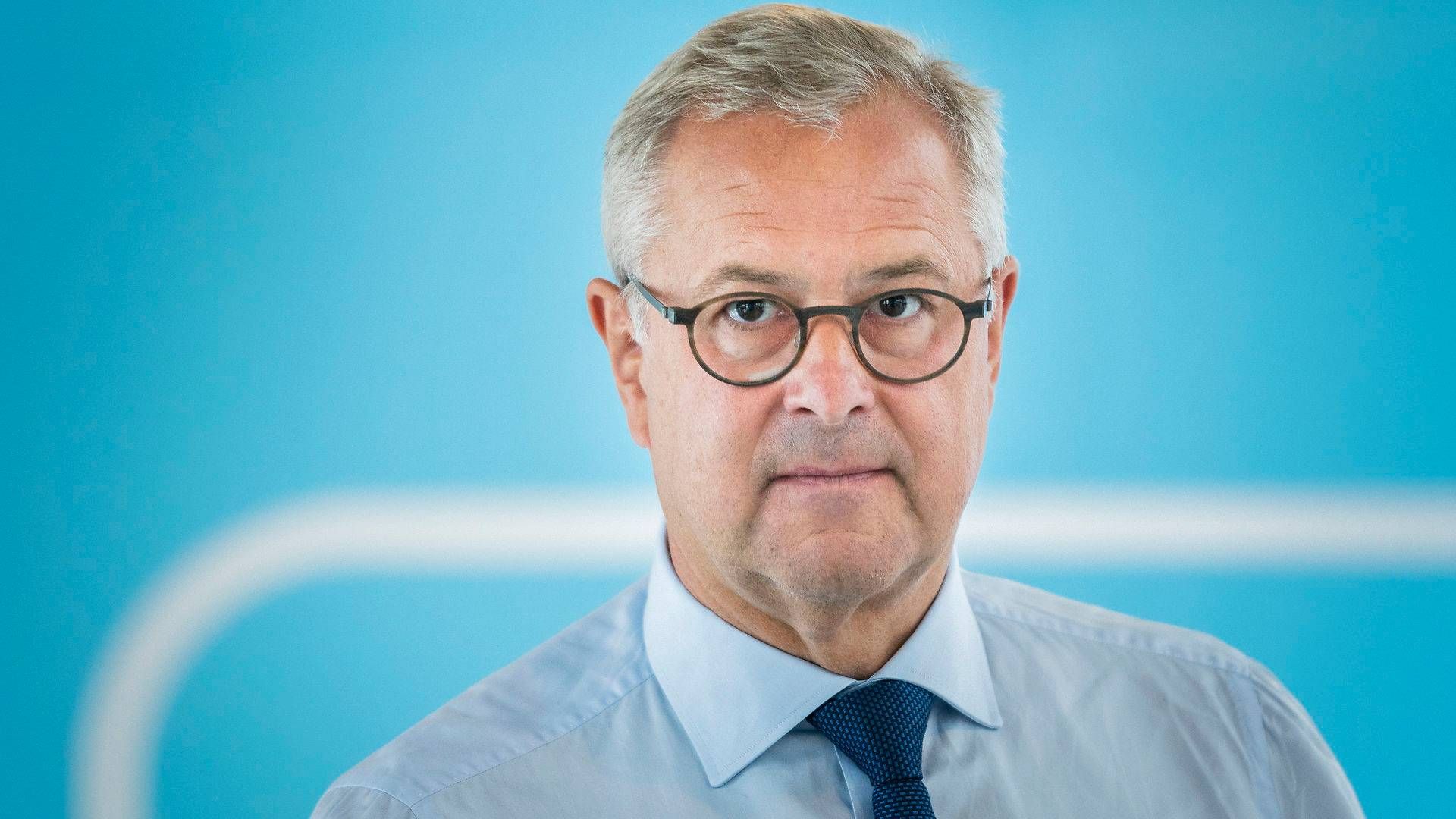Maersk chief executive Søren Skou cannot rule out that some of the shipping company's ships may come to a stand still due to issues with changing crews. | Photo: Martin Sylvest/Ritzau Scanpix