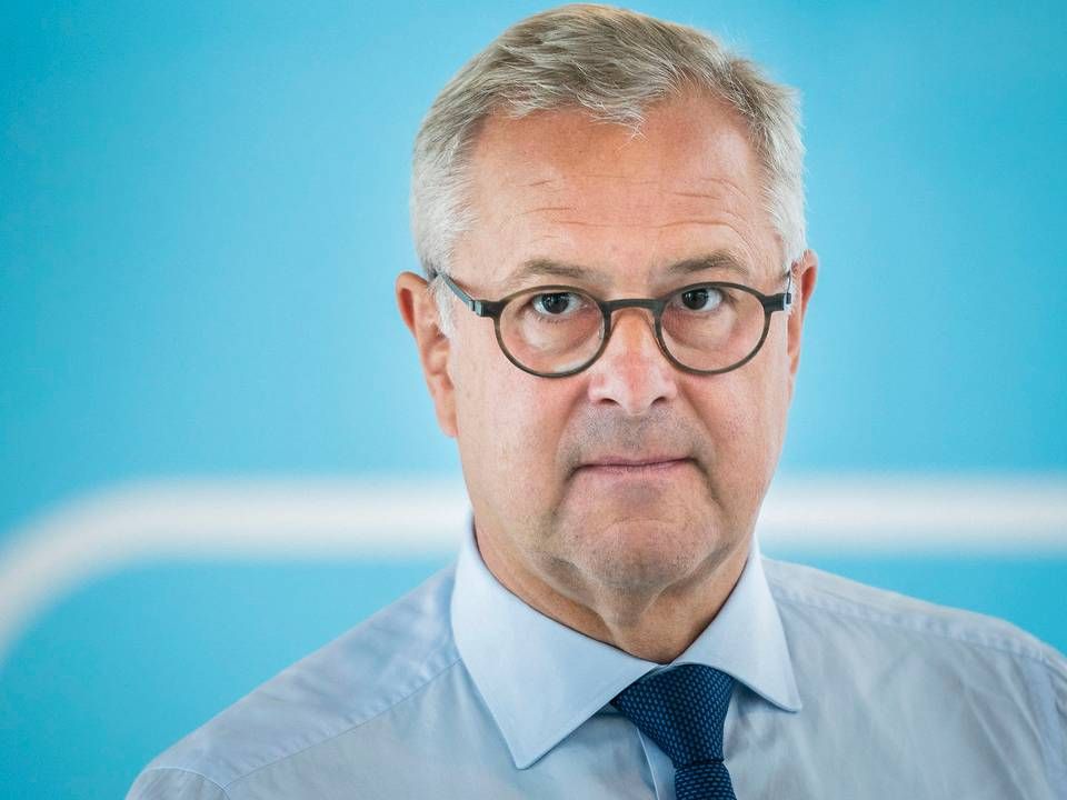 Maersk-topchef Søren Skou vil ikke udelukke, at nogle af rederiets skibe kan komme til at ligge stille på grund af problemer med besætningsskift. | Foto: Martin Sylvest/Ritzau Scanpix