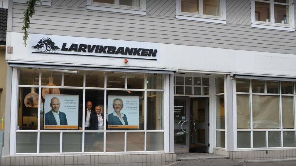 Larvikbanken opplyser om at låneporteføljen følges tett opp og det er ikke registrert noen vesentlig forverring i kvartalet. | Foto: Larvikbanken