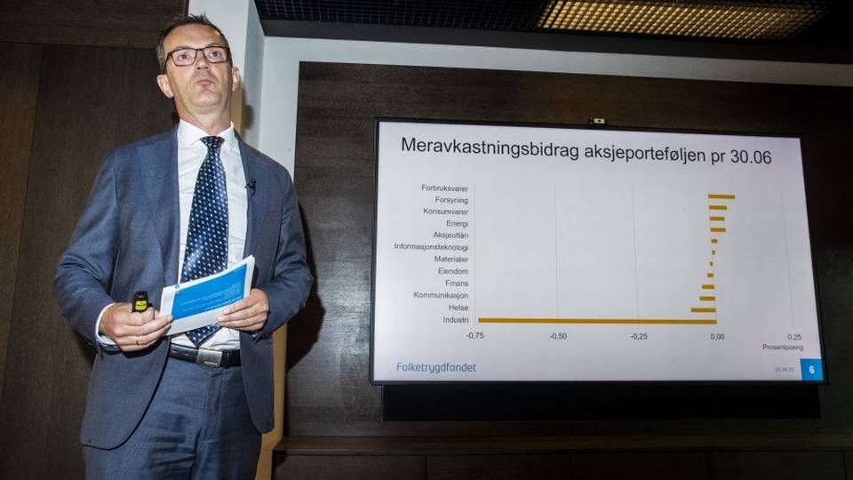 Kjetil Houg og Folketrygdfondet har utnyttet bevegelsene i markedet til å øke risikoen. | Foto: Terje Pedersen / NTB scanpix