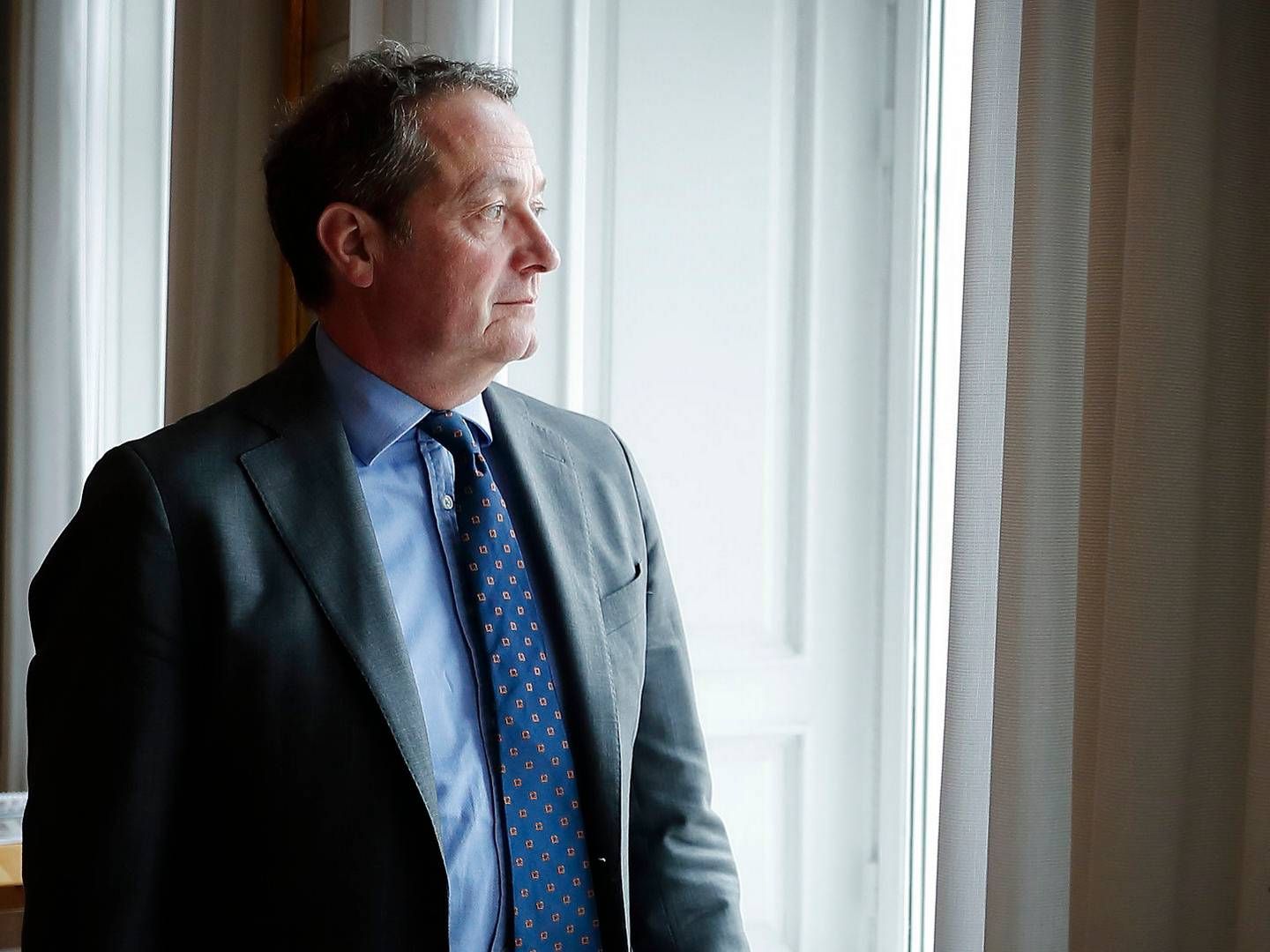 Danske Bank-chef Chris Vogelzang går forsigtigt til værks i sin kommentar om regeringens særskat til branchen. | Foto: Jens Dresling/Ritzau Scanpix