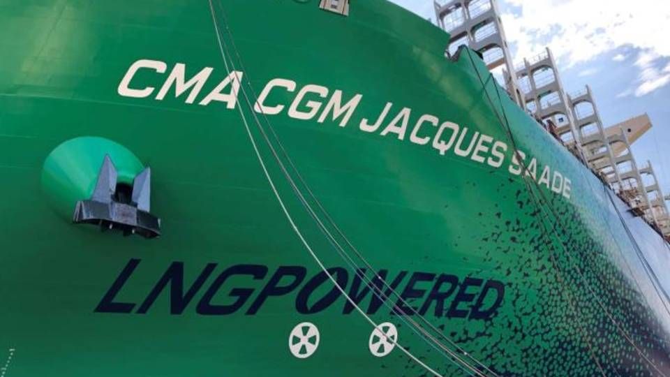 Container ship Jacques Saadé, with a capacity of 23,112 teu, is just one of several CMA CGM vessels that will soon sail on LNG. | Photo: PR/CMA CGM