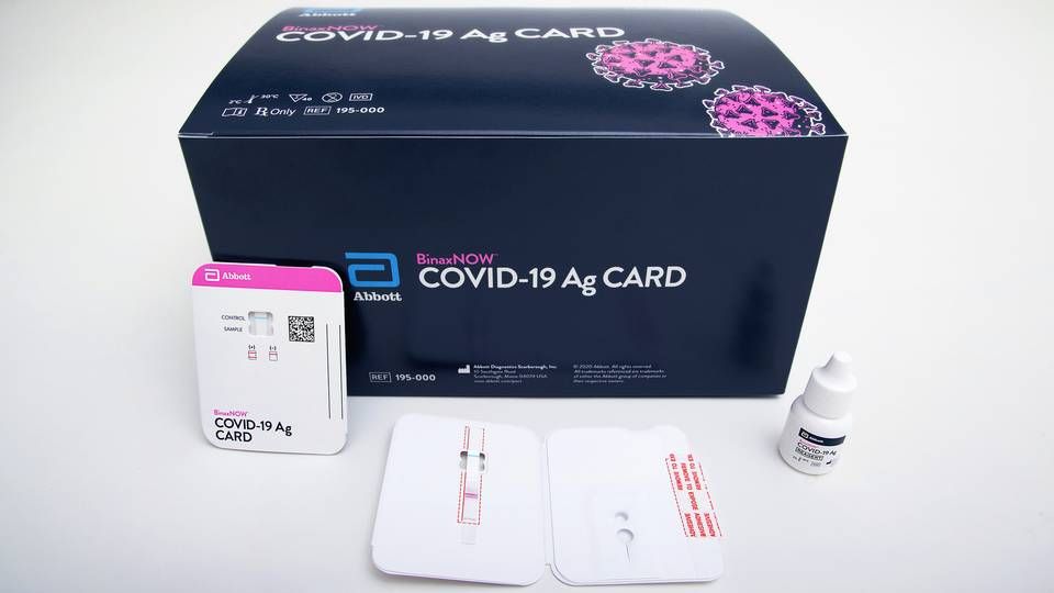Binaxnow Covid-19 Ag Card er navnet på Abbotts nye coronavirustest. | Foto: Abbott / PR/Abbott