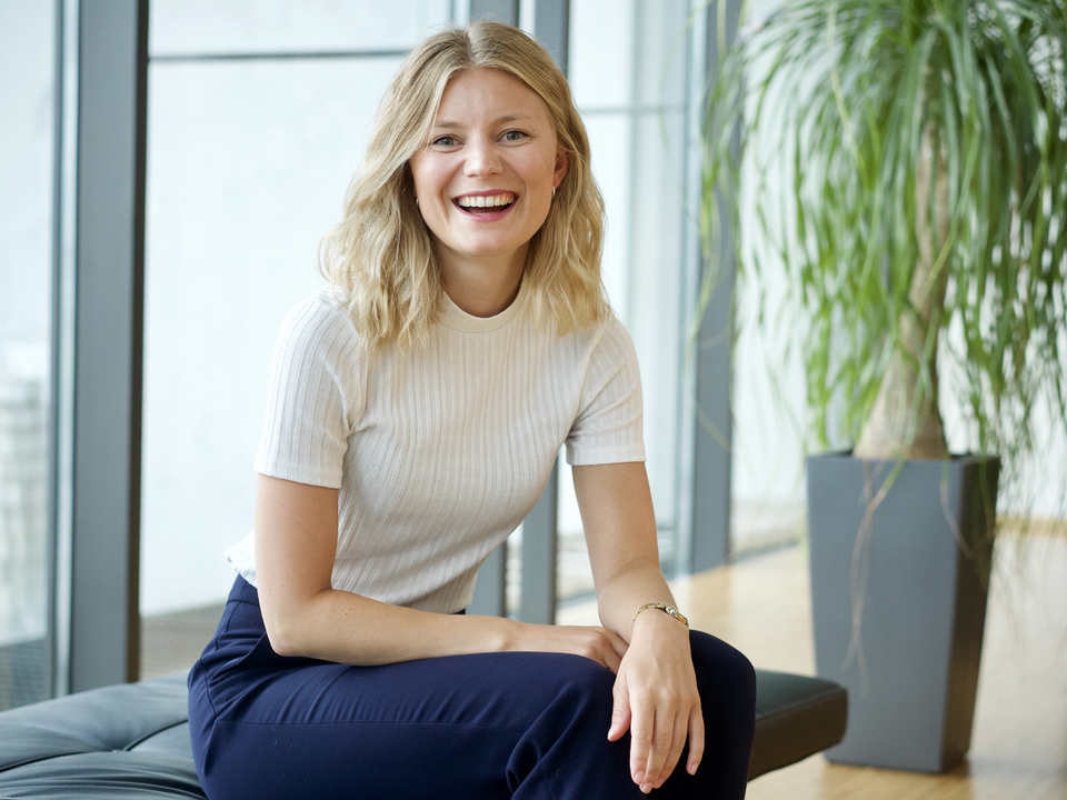 Inger Mirjam Madland er veldig fornøyd etter å ha deltatt på Storebrands internship-program Sandbox. | Foto: Lise Eide Risanger / Storebrand