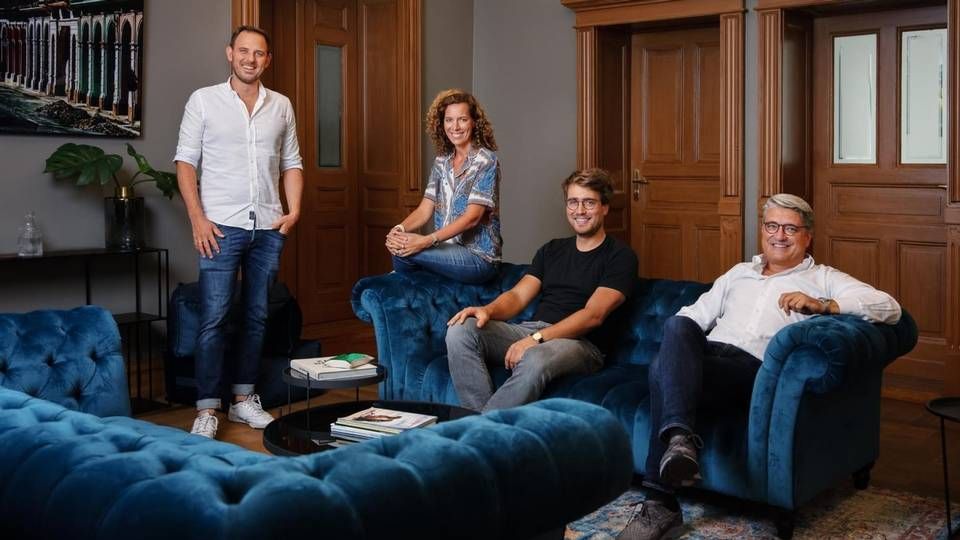 Das Gründung-Team von Banxware (v. Links): Fabian Heiß, Miriam Wohlfarth, Aurel Stenzel und Jens Röhrborn | Foto: Quelle: Banxware