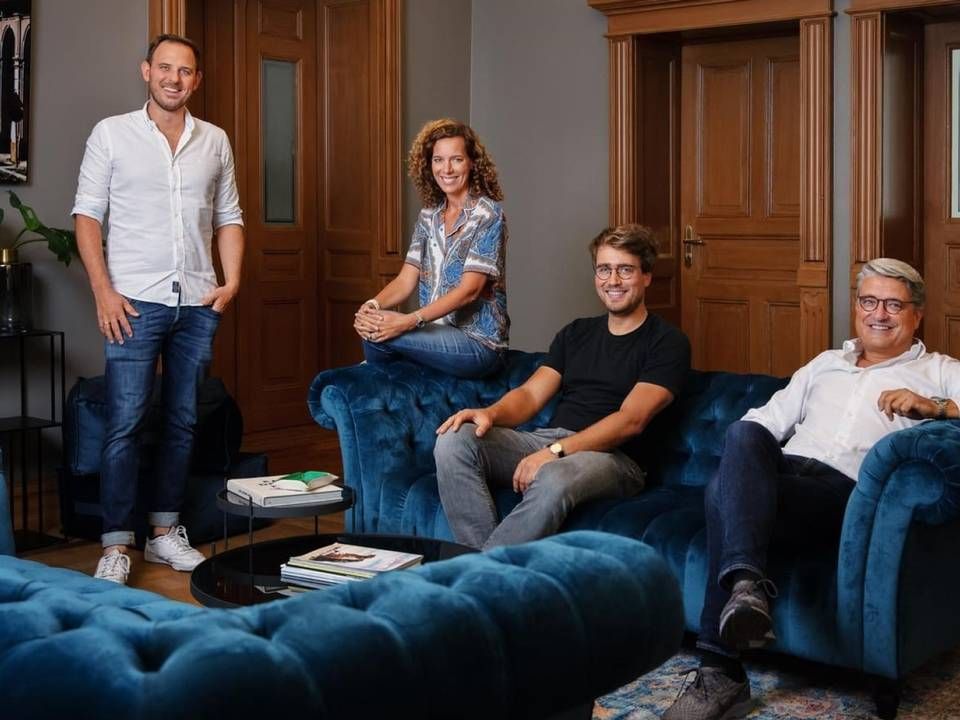 Das Gründung-Team von Banxware (v. Links): Fabian Heiß, Miriam Wohlfarth, Aurel Stenzel und Jens Röhrborn | Foto: Quelle: Banxware