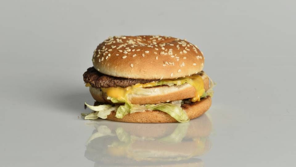 Den originale Big Mac-burger fra Mcdonalds. | Foto: BOSERUP JAKOB / RITZAU SCANPIX.