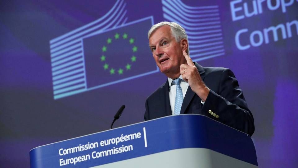 Michael Barnier siger til France Inter, at den underskrevne aftale mellem EU og Storbritannien skal overholdes. Foto: Yves Herman/ Ritzau Scanpix | Foto: Yves Herman/ Ritzau Scanpix