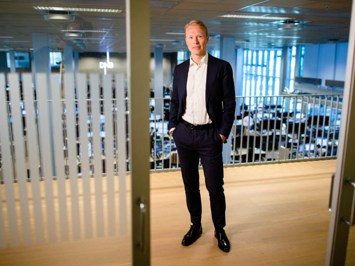 FORDEL NORGE: Bankanalytiker Håkon Astrup i DNB tror bank-kollapsen i USA kan snus til en fordel for solide, norske banker. | Foto: Stig B. Fiksdal/DNB