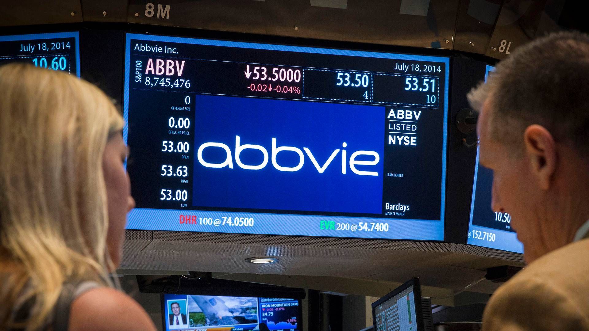 Abbvie kaster endnu engang milliarder efter et kræftprojekt. | Foto: Brendan Mcdermid / Reuters / Ritzau Scanpix