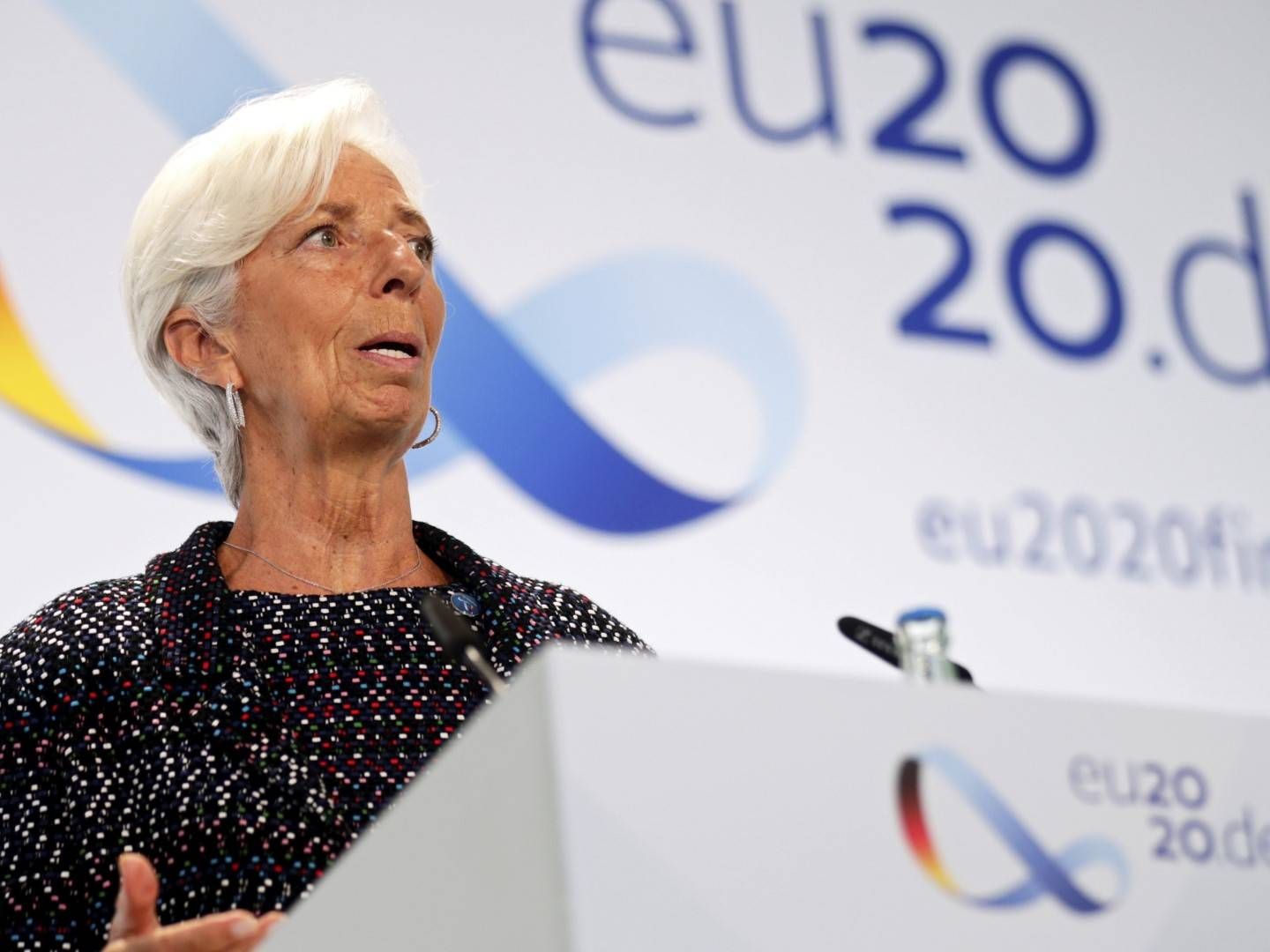 Christine Lagarde leder Den europeiske sentralbanken. | Foto: NTB scanpix/Hannibal Hanschke/Pool Photo via AP