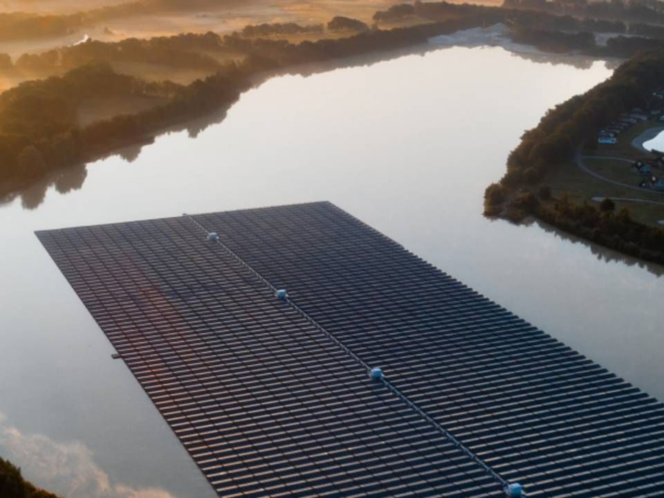 I sidste måned blev Europas største flydende solanlæg på 13,6 MW indviet i Holland. | Foto: Groenleven
