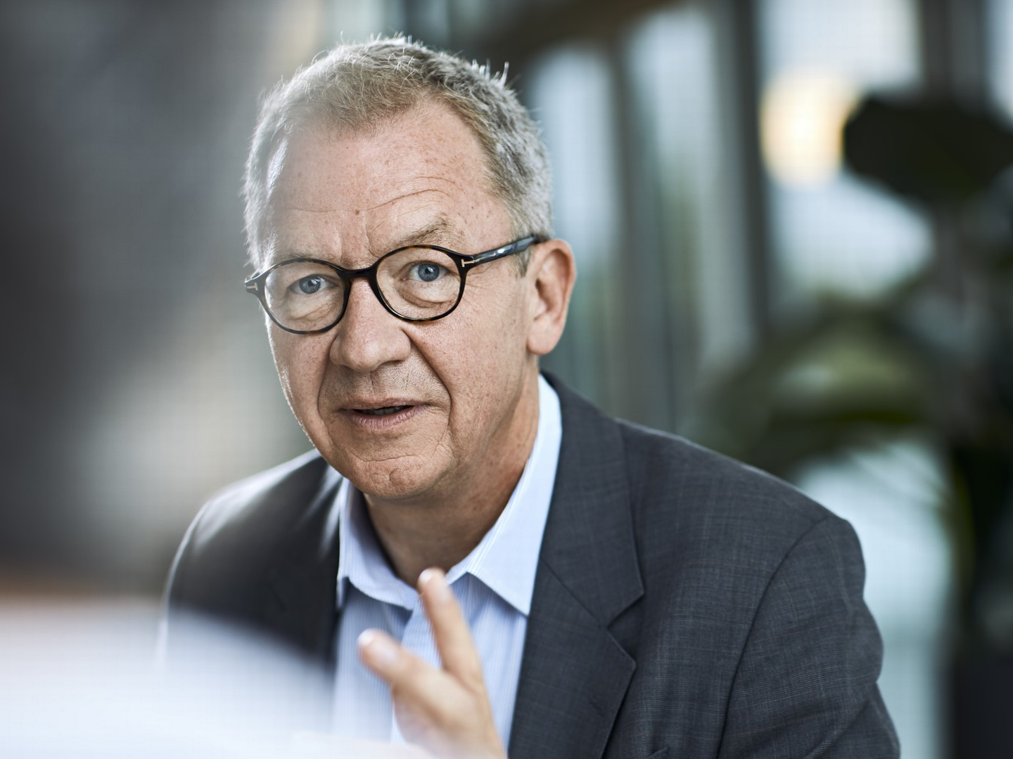 Administrerende direktør Idar Kreutzer i Finans Norge er opptatt av at hvitvasking og økonomisk kriminalitet er en del av samfunnsoppdraget til finansnæringen. | Foto: Kilian Munch/Finans Norge
