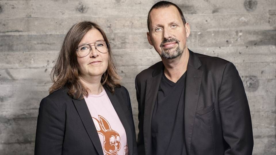 Tina Christensen og Ulrik Chr. Jørgensen står sammen i spidsen for Metronome og Nordisk Film TV. | Foto: PR/Banijay